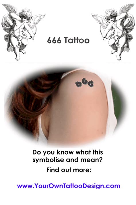 666 tattoo|666 Tattoo Meaning and Symbolism